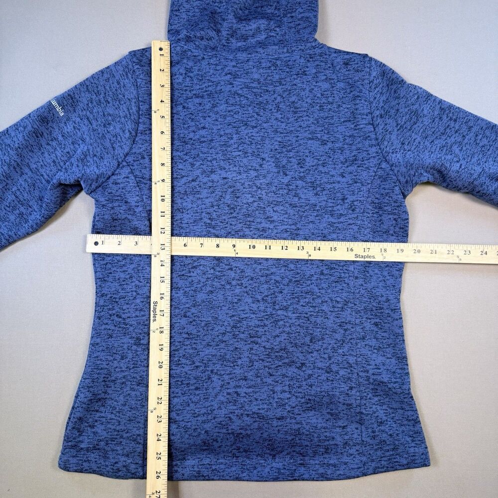 Columbia Women's Darling Days Hoodie Button Down Heathered Blue Size Large - Picture 8 of 10